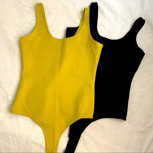 2 ROUND NECK BODYSUITS